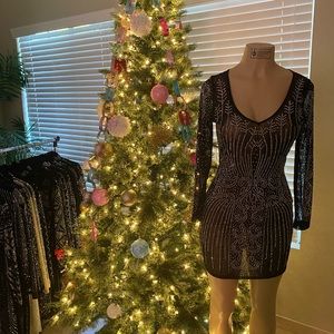 Bling black dress